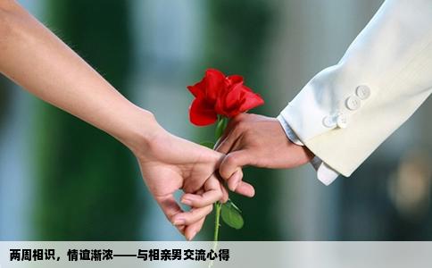 两周相识，情谊渐浓——与相亲男交流心得