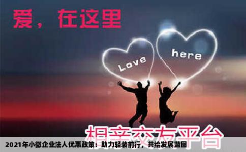 2021年小微企业法人优惠政策：助力轻装前行，共绘发展蓝图